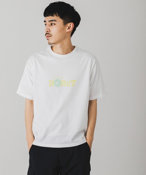 URBAN RESEARCH DOORS（アーバンリサーチドアーズ）の「DONUT プリントTシャツ（Tシャツ/カットソー・メンズ・ブラック/ホワイト・LARGE/MEDIUM）」の6枚目の写真