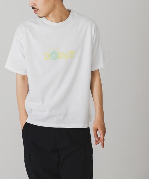 URBAN RESEARCH DOORS（アーバンリサーチドアーズ）の「DONUT プリントTシャツ（Tシャツ/カットソー・メンズ・ブラック/ホワイト・LARGE/MEDIUM）」の14枚目の写真