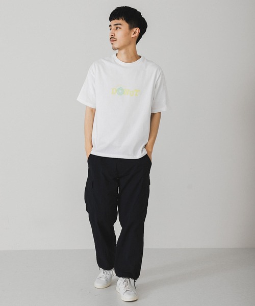 URBAN RESEARCH DOORS（アーバンリサーチドアーズ）の「DONUT プリントTシャツ（Tシャツ/カットソー・メンズ・ブラック/ホワイト・LARGE/MEDIUM）」の3枚目の写真