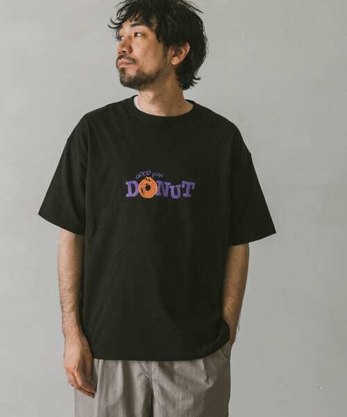 URBAN RESEARCH DOORS（アーバンリサーチドアーズ）の「DONUT プリントTシャツ（Tシャツ/カットソー・メンズ・ブラック/ホワイト・LARGE/MEDIUM）」の7枚目の写真
