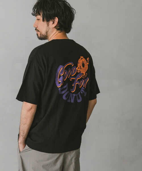 URBAN RESEARCH DOORS（アーバンリサーチドアーズ）の「DONUT プリントTシャツ（Tシャツ/カットソー・メンズ・ブラック/ホワイト・LARGE/MEDIUM）」の10枚目の写真