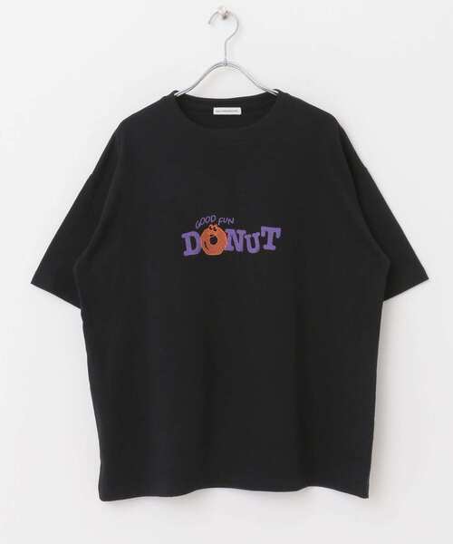 URBAN RESEARCH DOORS（アーバンリサーチドアーズ）の「DONUT プリントTシャツ（Tシャツ/カットソー・メンズ・ブラック/ホワイト・LARGE/MEDIUM）」の5枚目の写真