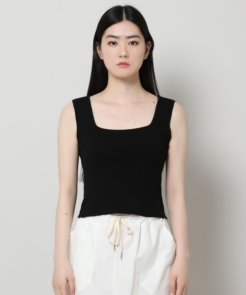 ALAND(エーランド)の「3.3Field Trip/NECK KNIT TANK 2299880(タンクトップ・レディース・ブラック/カーキ/ライトベージュ・FREE)」の8枚目の写真
