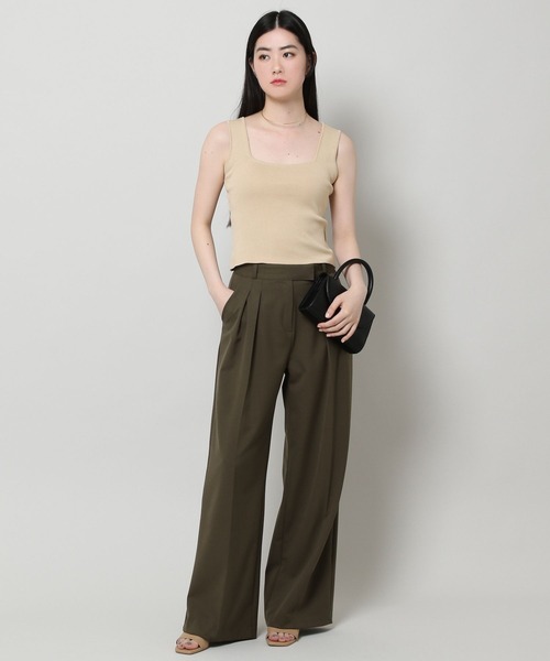 ALAND(エーランド)の「3.3Field Trip/NECK KNIT TANK 2299880(タンクトップ・レディース・ブラック/カーキ/ライトベージュ・FREE)」の14枚目の写真