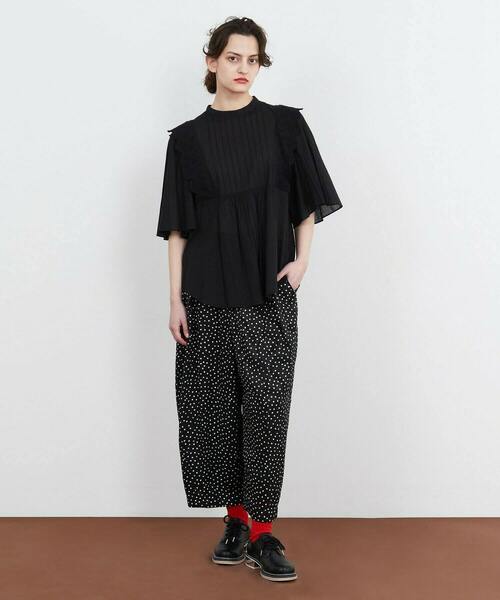 FRAPBOIS（フラボア）の「シホンカット パンツ（その他パンツ・レディース・ネイビー/ブラック・1/0）」の11枚目の写真