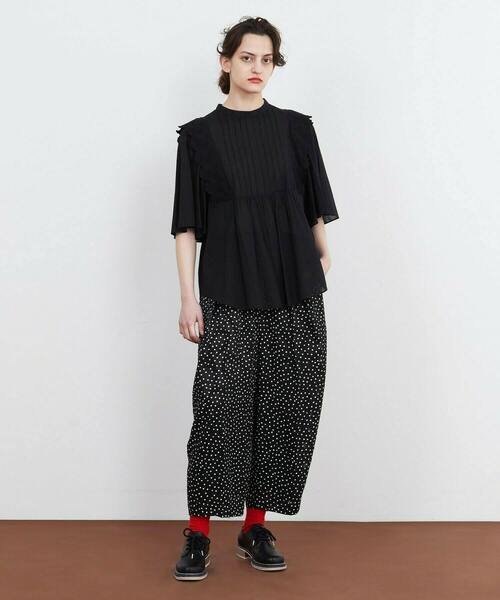 FRAPBOIS（フラボア）の「シホンカット パンツ（その他パンツ・レディース・ネイビー/ブラック・1/0）」の12枚目の写真