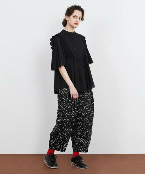 FRAPBOIS（フラボア）の「シホンカット パンツ（その他パンツ・レディース・ネイビー/ブラック・1/0）」の13枚目の写真