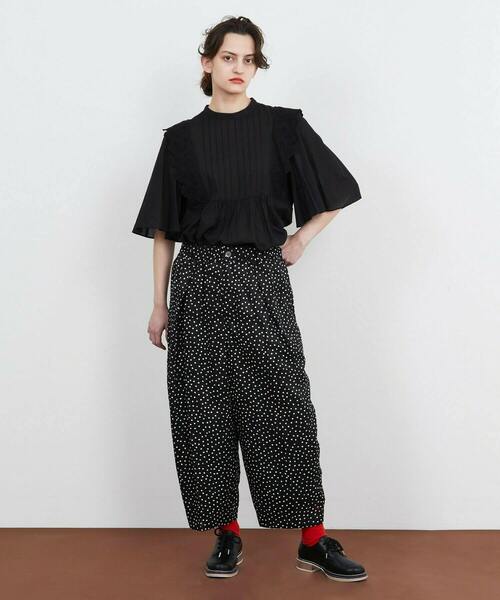 FRAPBOIS（フラボア）の「シホンカット パンツ（その他パンツ・レディース・ネイビー/ブラック・1/0）」の15枚目の写真