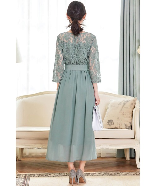 【セール】ドレス 結婚式 ロングドレス ドレスワンピース パーティー ロング 結婚式 パーティー 長袖 ロング丈 結婚式 披露宴 二次会 レース 二次会 ドレス お呼ばれ（ドレス）｜Cinderella（シンデレラ）