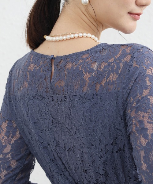 【セール】ドレス 結婚式 ロングドレス ドレスワンピース パーティー ロング 結婚式 パーティー 長袖 ロング丈 結婚式 披露宴 二次会 レース 二次会 ドレス お呼ばれ（ドレス）｜Cinderella（シンデレラ）