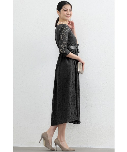 【セール】ドレス 結婚式 ロングドレス ドレスワンピース パーティー ロング 結婚式 パーティー 長袖 ロング丈 結婚式 披露宴 二次会 レース 二次会 ドレス お呼ばれ（ドレス）｜Cinderella（シンデレラ）