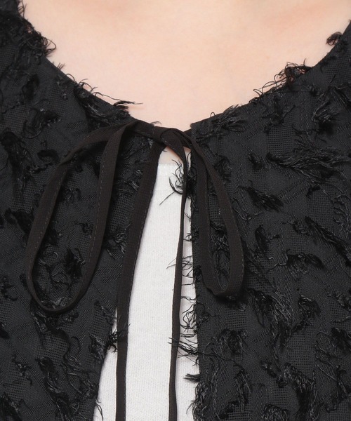 LEPSIM（レプシィム）の「デザインショートジレ　352449（ベスト・レディース・ブラック/グレイッシュベージュ・FREE）」の9枚目の写真