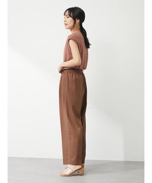 Green　Parks（グリーンパークス）の「ミジンボーダーノースリーブプルオーバー（Tシャツ/カットソー・レディース・ネイビー/オレンジ/ブルー・FREE）」の17枚目の写真