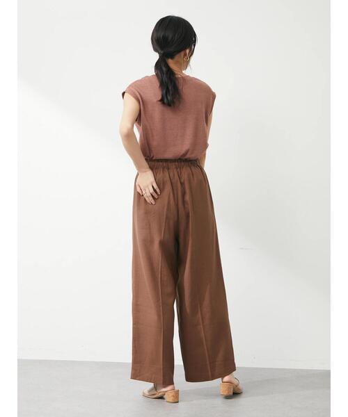 Green　Parks（グリーンパークス）の「ミジンボーダーノースリーブプルオーバー（Tシャツ/カットソー・レディース・ネイビー/オレンジ/ブルー・FREE）」の10枚目の写真