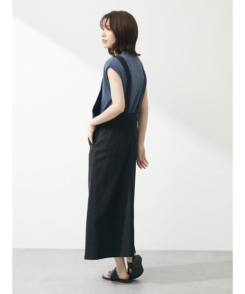 Green　Parks（グリーンパークス）の「ミジンボーダーノースリーブプルオーバー（Tシャツ/カットソー・レディース・ネイビー/オレンジ/ブルー・FREE）」の11枚目の写真