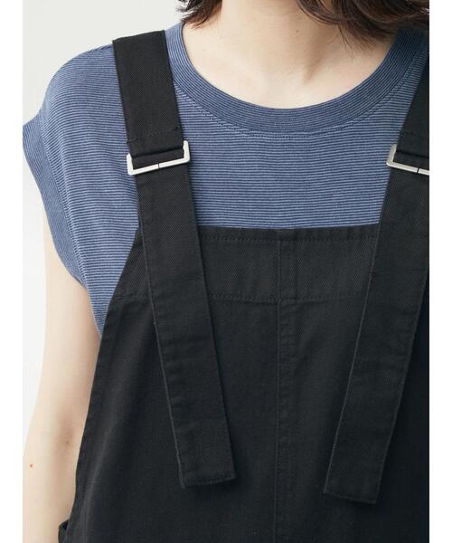 Green　Parks（グリーンパークス）の「ミジンボーダーノースリーブプルオーバー（Tシャツ/カットソー・レディース・ネイビー/オレンジ/ブルー・FREE）」の21枚目の写真