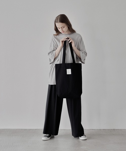 remer（リメール）の「loose basic border Tee / ルーズベーシックボーダーT（Tシャツ/カットソー・メンズ・ブラック/グレー・SMALL/MEDIUM/LARGE）」の8枚目の写真