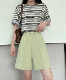 LOPASS（ロパス）の「ハイウエストゆったり薄手カジュアル半ズボン（その他パンツ）」