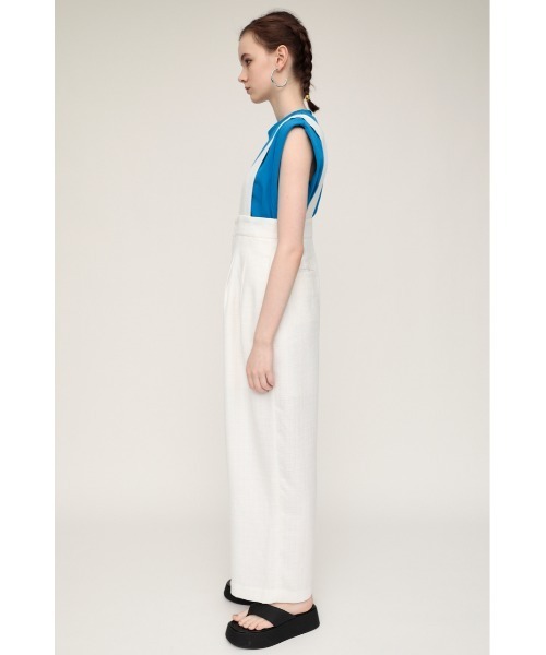 SLY（スライ）の「WIDE SILHOUETTE OVERALLS ワイドシルエット オーバーオール（つなぎ/オールインワン・レディース・ブラック/ブラウン/アイボリー・1/0）」の6枚目の写真