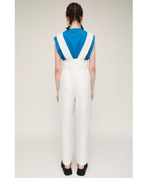SLY（スライ）の「WIDE SILHOUETTE OVERALLS ワイドシルエット オーバーオール（つなぎ/オールインワン・レディース・ブラック/ブラウン/アイボリー・1/0）」の7枚目の写真