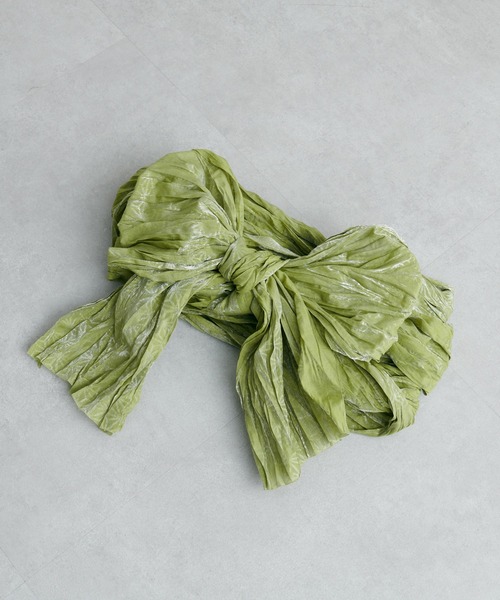 natural couture(ナチュラルクチュール)の「浴衣コーデを柔らかい印象に仕上げる/ジャガード織りおしゃれへこ帯(和装小物・レディース・レッド/イエロー/オフホワイト/パープル/グリーン・FREE)」の3枚目の写真