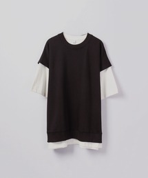 裏毛ベスト×天竺SSアンサンブル