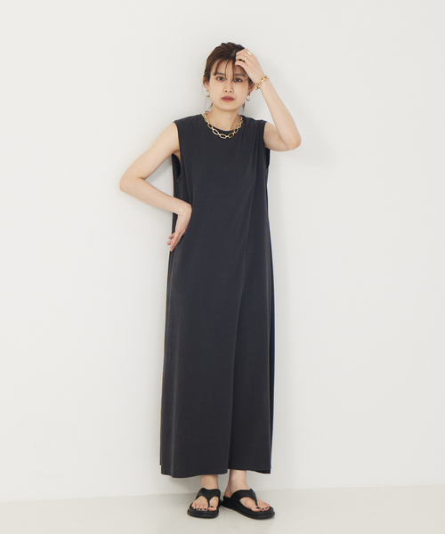 REMI RELIEF(レミレリーフ)の「使用不可【REMI RELIEF】別注カットワンピース(ワンピース・レディース・ブラウン/ブラック・フリー)」の3枚目の写真