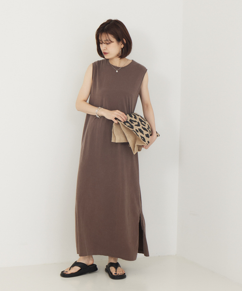 REMI RELIEF(レミレリーフ)の「使用不可【REMI RELIEF】別注カットワンピース(ワンピース・レディース・ブラウン/ブラック・フリー)」の5枚目の写真