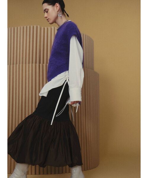 UN3D.（アンスリード）の「モヘアニットベスト（ニット/セーター・レディース・ブラック/グレー/ブルー/ラベンダー・FREE）」の7枚目の写真