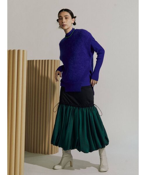 UN3D.（アンスリード）の「モヘアニットベスト（ニット/セーター・レディース・ブラック/グレー/ブルー/ラベンダー・FREE）」の5枚目の写真