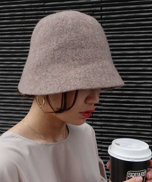 CORNERS(コーナーズ)の「ウールライクバケットハット(ハット・レディース・ブラック/ブラウン/グレー/モカ・FREE)」の4枚目の写真