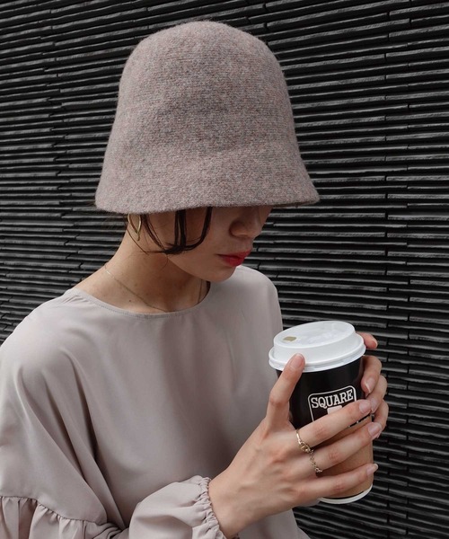 CORNERS(コーナーズ)の「ウールライクバケットハット(ハット・レディース・ブラック/ブラウン/グレー/モカ・FREE)」の5枚目の写真