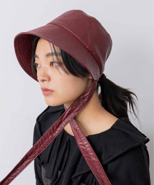 Casselini（キャセリーニ）の「Casselini(キャセリーニ)ボンネットHAT（ハット・レディース・ブラック/ブラウン/ボルドー・FREE）」の10枚目の写真