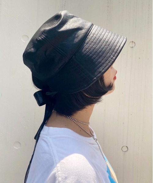 Casselini（キャセリーニ）の「Casselini(キャセリーニ)ボンネットHAT（ハット・レディース・ブラック/ブラウン/ボルドー・FREE）」の22枚目の写真