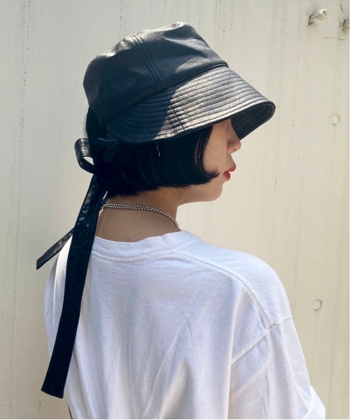 Casselini（キャセリーニ）の「Casselini(キャセリーニ)ボンネットHAT（ハット・レディース・ブラック/ブラウン/ボルドー・FREE）」の20枚目の写真