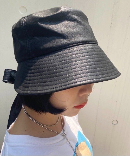 Casselini（キャセリーニ）の「Casselini(キャセリーニ)ボンネットHAT（ハット・レディース・ブラック/ブラウン/ボルドー・FREE）」の19枚目の写真