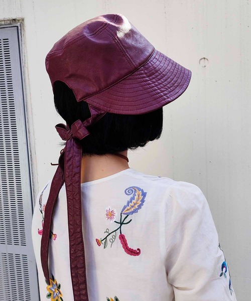 Casselini（キャセリーニ）の「Casselini(キャセリーニ)ボンネットHAT（ハット・レディース・ブラック/ブラウン/ボルドー・FREE）」の15枚目の写真