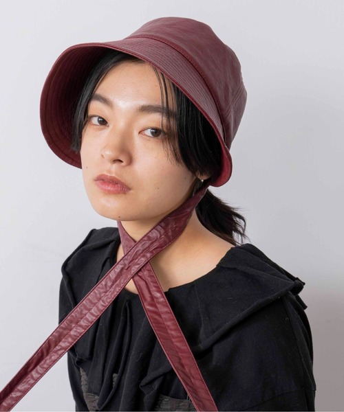 Casselini（キャセリーニ）の「Casselini(キャセリーニ)ボンネットHAT（ハット・レディース・ブラック/ブラウン/ボルドー・FREE）」の13枚目の写真