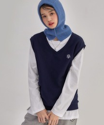 A'GEM/9 × .kom『muah muah/ムーアムーア』MUAH LOOSE FIT SWEAT VEST/ルーズシルエット スウェット素材ベスト