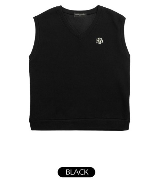 muahmuah(ムーアムーア)の「A'GEM/9 × .kom『muah muah/ムーアムーア』MUAH LOOSE FIT SWEAT VEST/ルーズシルエット スウェット素材ベスト(ベスト・レディース・ブラック/ネイビー/グレー・FREE)」の7枚目の写真