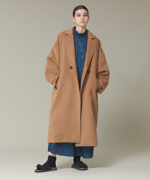 NOMINE(ノミネ)の「オリジナルプリントギャザースリーブマキシワンピース(ワンピース・レディース・ブラウン/グリーン/グレイッシュベージュ・フリー)」の15枚目の写真