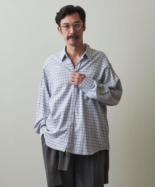 Steven Alan（スティーブンアラン）の「＜Steven Alan＞ VIELA CHECK REVERSE SEAM SHIRT -LOOSE/シャツ（シャツ/ブラウス・メンズ・ブラック/ライトグレー・S/M/L/XL）」の15枚目の写真