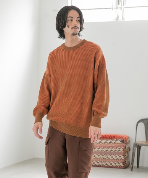 定価71500円タグ付き domelle タック ニット プルオーバー ROPE' PICNIC｜【洗濯機OK】ラメ混ドルマンニットプルオーバー