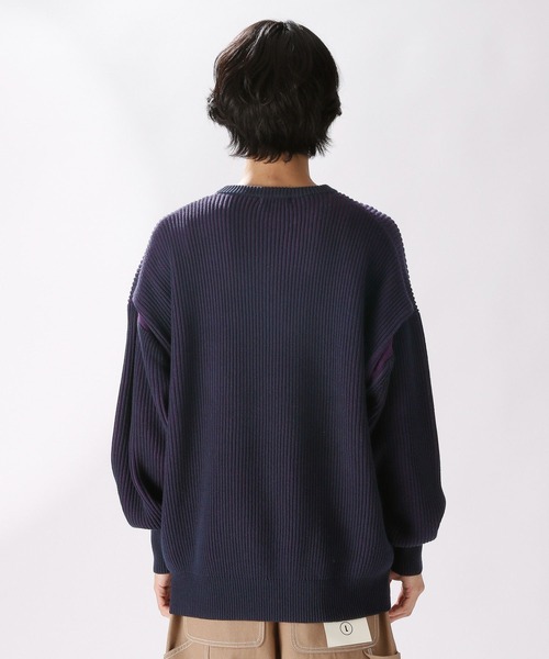 niko and（ニコアンド）の「タック入り畦ニットプルオーバー