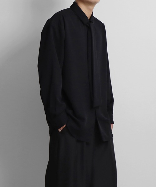 Confirm(コンファーム)の「2WAY ネクタイ付きシャツ【Confirm】(シャツ/ブラウス・メンズ・ホワイト/チャコールグレー/ブラック/ミント・M/L)」の3枚目の写真