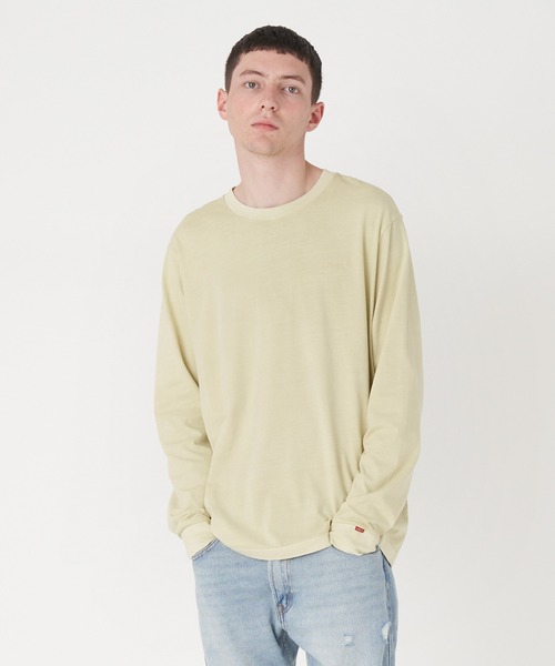 Levi's(リーバイス)の「Levi's/リーバイス LEVI'S(R) FRESH RED TAB ロングスリーブTシャツ GARMENT DYE(Tシャツ/カットソー・メンズ・グリーン・L/S/M/XL)」の1枚目の写真