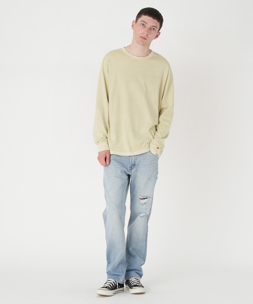 Levi's(リーバイス)の「Levi's/リーバイス LEVI'S(R) FRESH RED TAB ロングスリーブTシャツ GARMENT DYE(Tシャツ/カットソー・メンズ・グリーン・L/S/M/XL)」の6枚目の写真