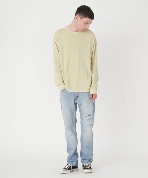 Levi's(リーバイス)の「Levi's/リーバイス LEVI'S(R) FRESH RED TAB ロングスリーブTシャツ GARMENT DYE(Tシャツ/カットソー・メンズ・グリーン・L/S/M/XL)」の4枚目の写真