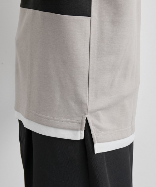 JUNRED(ジュンレッド)の「ブロッキングレイヤードクルーネックプルオーバー(その他トップス・メンズ・グレー/ブルー/ブラック・M/L/LL)」の15枚目の写真