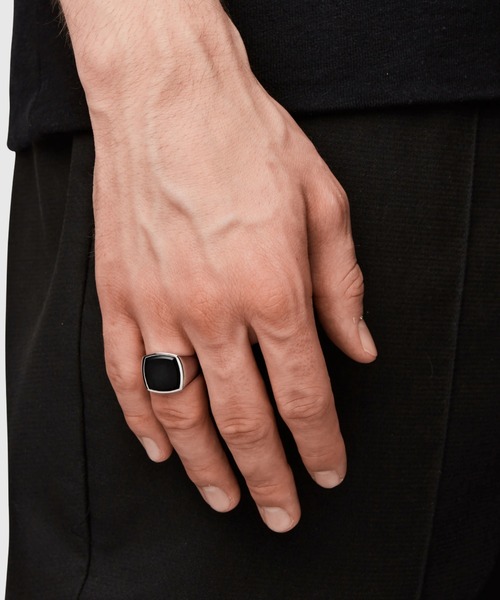 セール】【TOMWOOD(トムウッド)】Cushion (M) Black Onyx シルバー